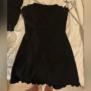 French Connection Strapless Black Mini Dress